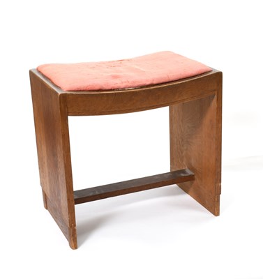 Lot 69 - A Heal's oak students desk, rectangular top...