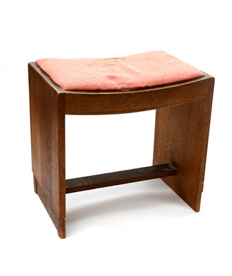 Lot 69 - A Heal's oak students desk, rectangular top...