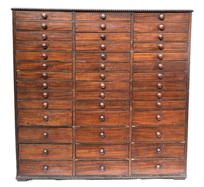Lot 323 - A substantial mahogany gentleman's library...