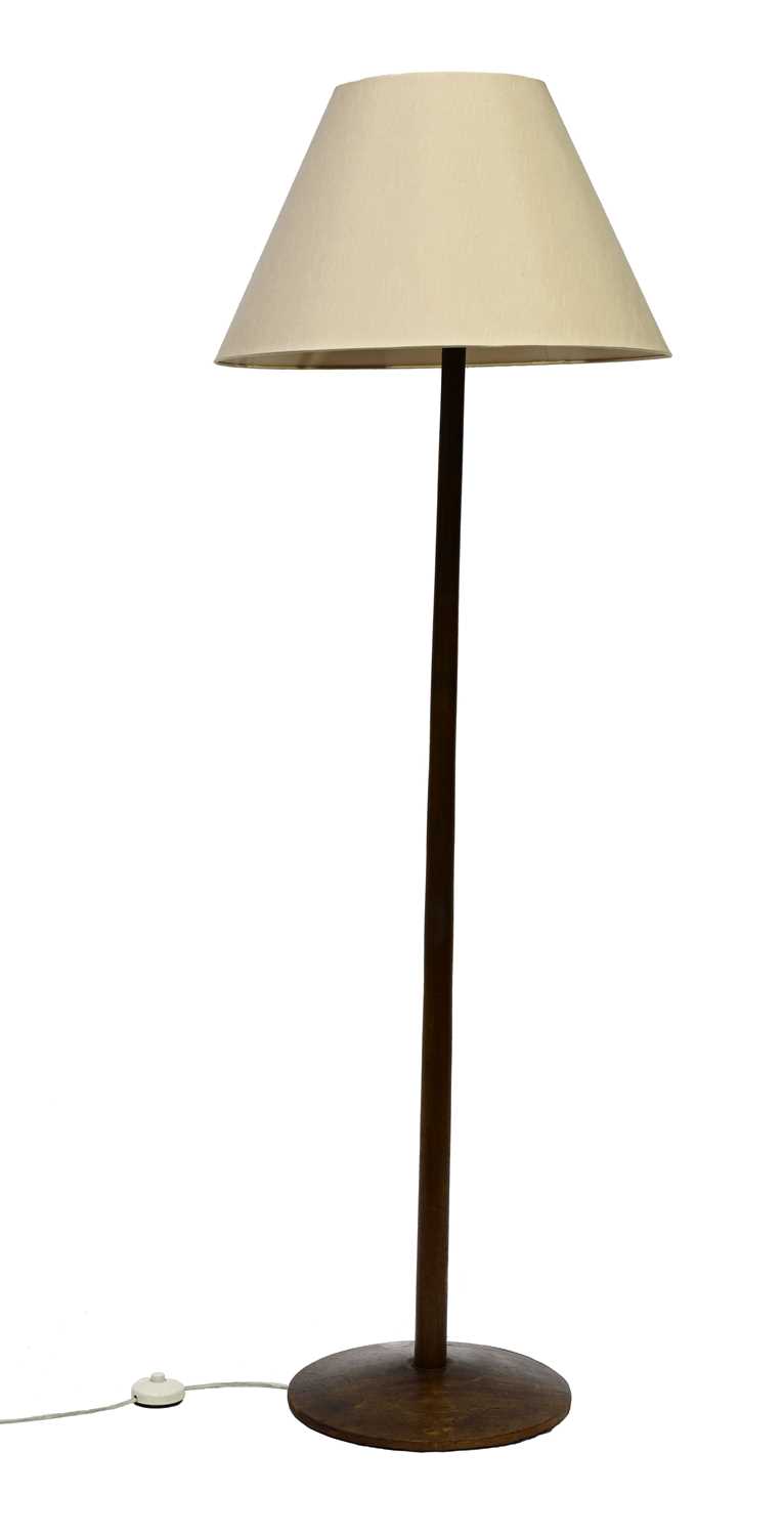 Lot 72 - An Art Deco oak standard lamp possibly Heal's,...