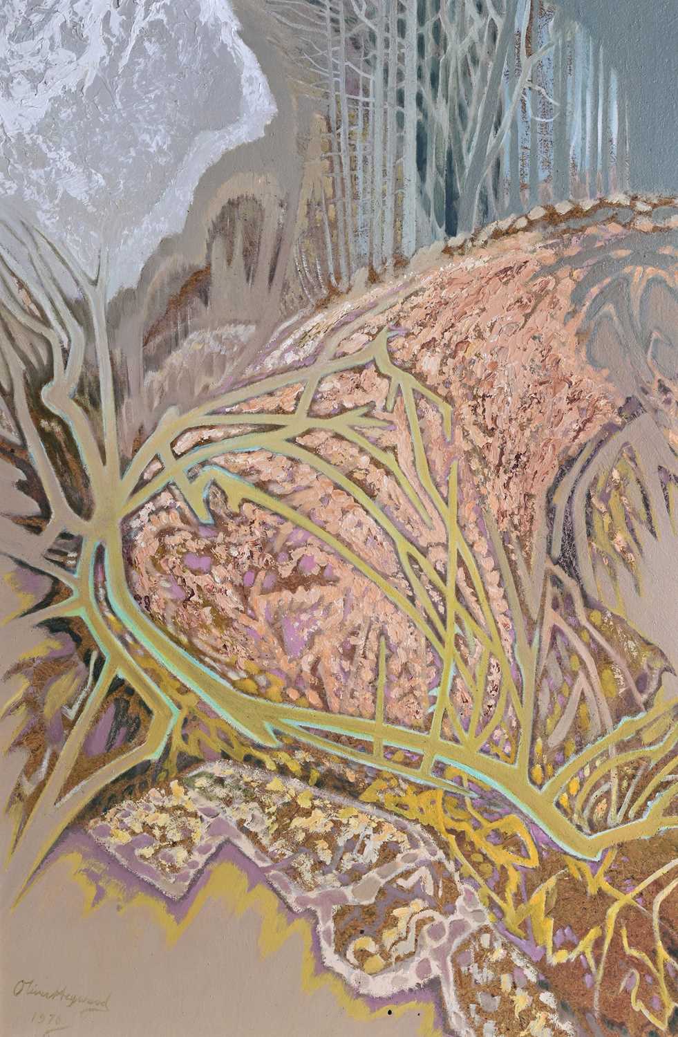 Lot 73 - Oliver Heywood (1920-1992) Winter, Edge of a...