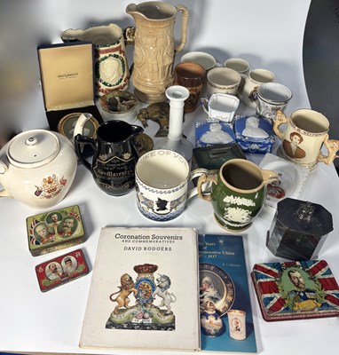 Lot 127 - A collection of royal commorative wares: a...