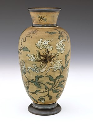Lot 572 - Martin Brothers, a stoneware vase, 1897,...
