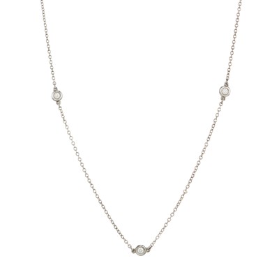 Lot 413 - Tiffany & Co. x Elsa Peretti, a Diamonds By The Yard necklace.