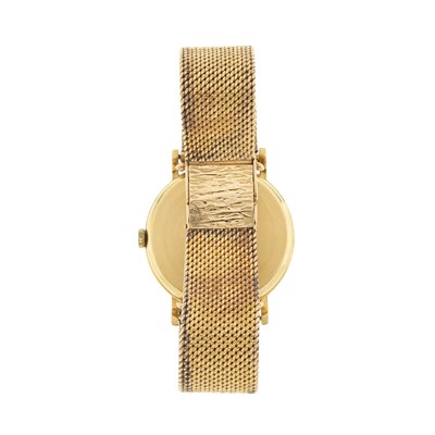Lot 171 - Longines, a yellow metal bracelet watch,...