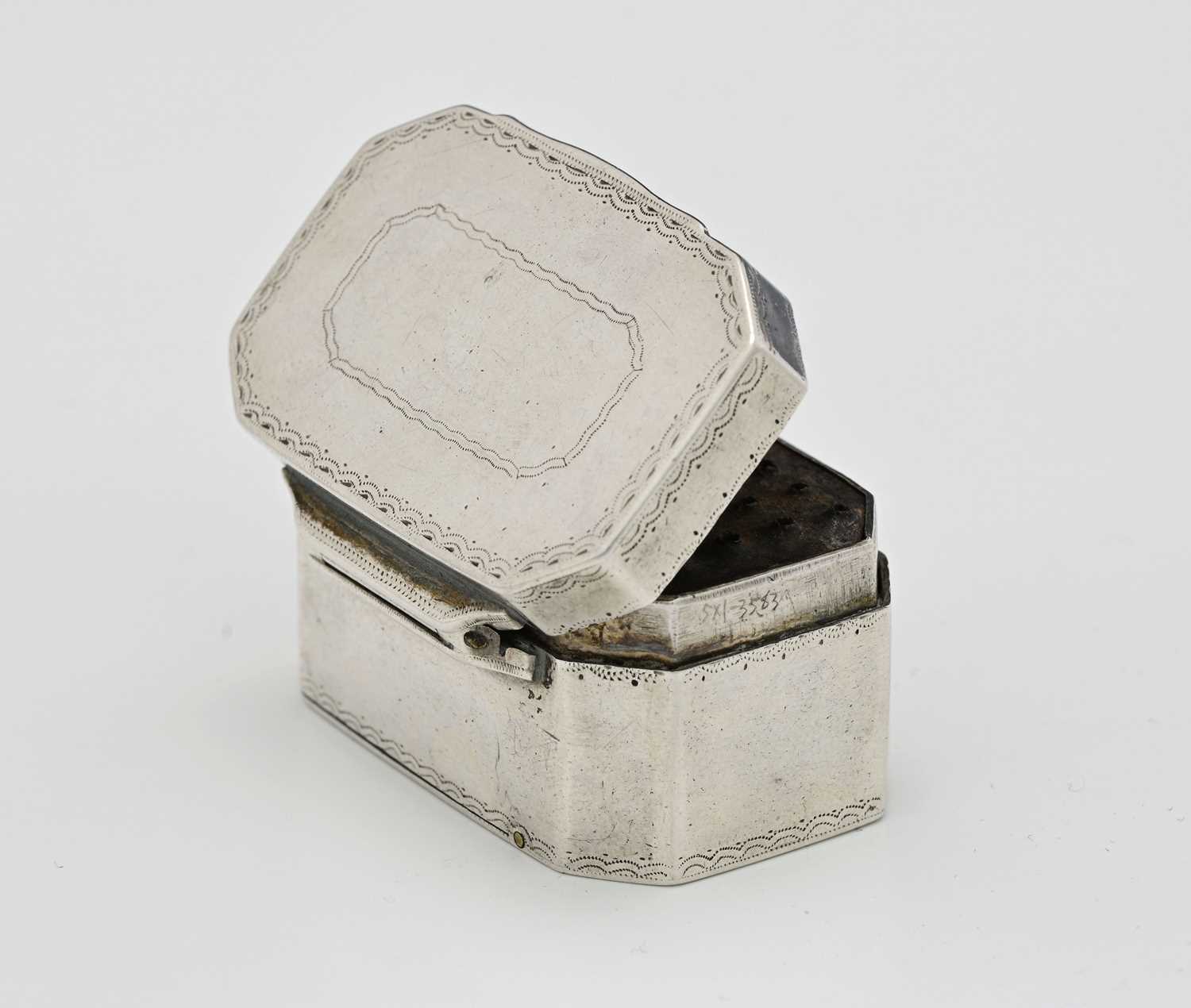 Lot 34 - A late eighteenth or nineteenth-century silver...