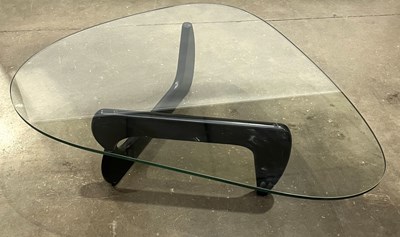 Lot 592 - After Isamu Noguchi, a glass-topped coffee...