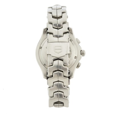 Lot 179 - Tag Heuer, a stainless steel Link chronograph...