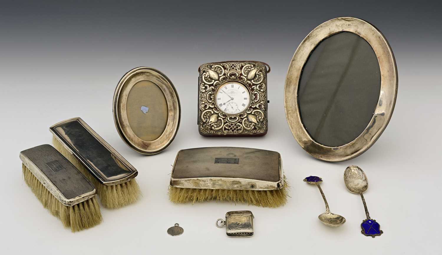 Lot 70 - A mixed group to include two silver-mounted...