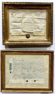 Lot 573 - Two Indentures, ink on parchment, dated to the...