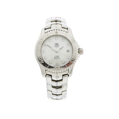 Lot 181 - Tag Heuer, a stainless steel Link bracelet...
