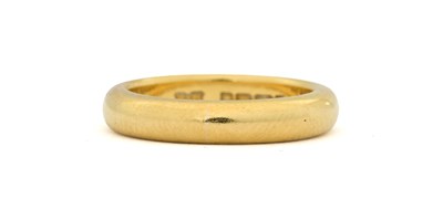 Lot 471 - A mid 20th century 22ct gold band ring