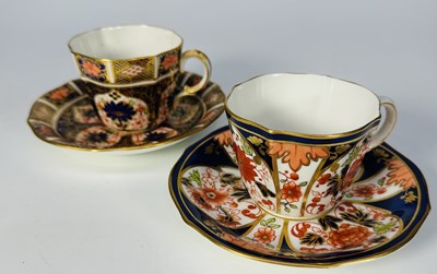Lot 142 - Two Royal Crown Derby cup and saucer sets, Old...