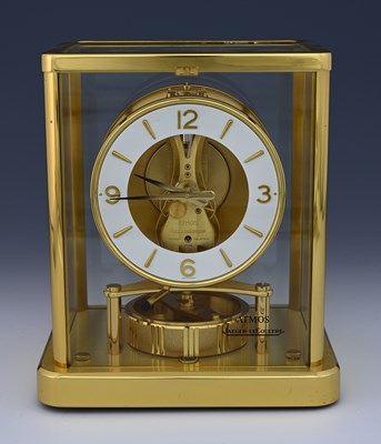 Lot 557 - Jaeger-Le-Coultre, an Atmos bracket clock,...