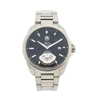 Lot 185 - Tag Heuer, a stainless steel Grand Carrera...