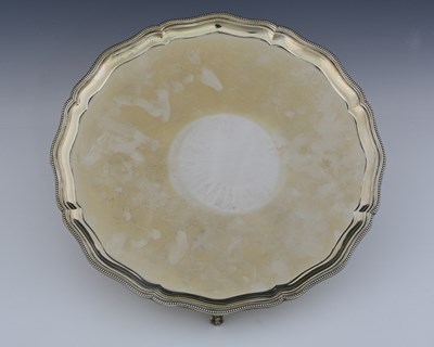 Lot 218 - An Elizabeth II silver salver, by Barker Ellis...