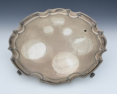 Lot 135 - An Edwardian silver salver, by James Dixon &...