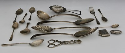 Lot 247 - A group of hallmarked silver,...