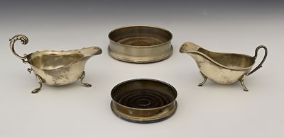 Lot 214 - A group of hallmarked silver, to include two...