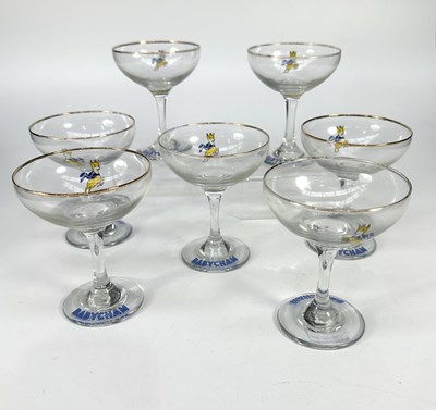 Lot 257 - A collection of Babycham coupe glasses with a...