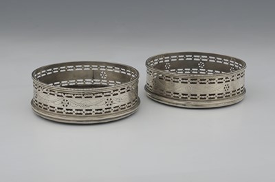 Lot 193 - A pair of George III silver-mounted...