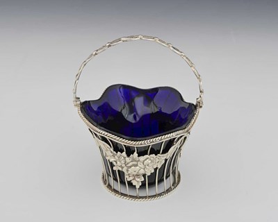 Lot 172 - A Victorian silver sugar basket, by Charles...