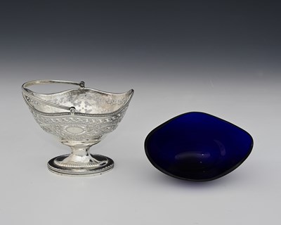 Lot 102 - A George III silver Neoclassical sugar basket,...