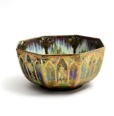 Lot 148 - A Wedgwood Pottery Fairyland Lustre Octagonal...