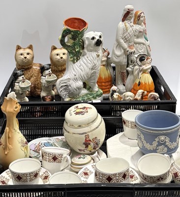 Lot 108 - A collection of miscellaneous pottery to...