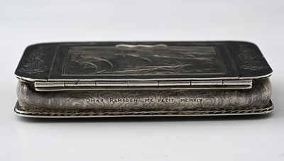 Lot 60 - Omar Ramsden, an Arts and Crafts silver box,...