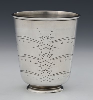 Lot 64 - H. G. Murphy, an Art Deco silver beaker,...