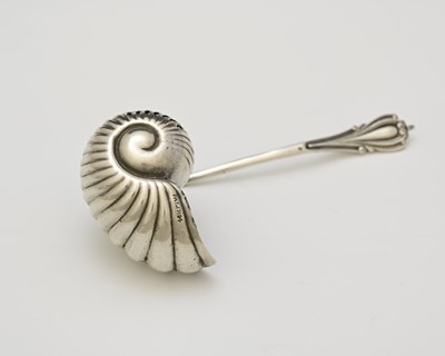 Lot 85 - A Victorian silver novelty sugar sifting spoon,...