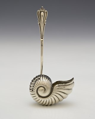 Lot 85 - A Victorian silver novelty sugar sifting spoon,...