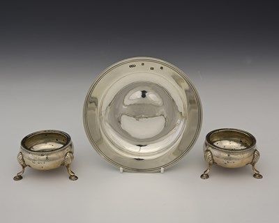 Lot 99 - A pair of Victorian silver salts, by Wakely &...