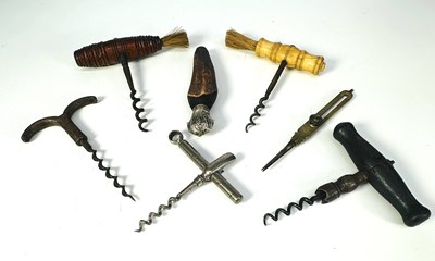 Lot 183 - A collection of corkscrews, 19th century and...