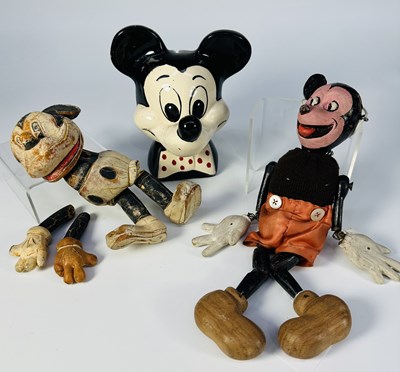 Lot 275 - A naive or scratch built early puppet of...