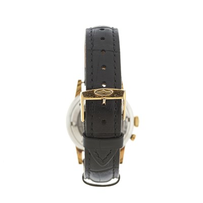 Lot 200 - Vulcain, a gold plated Cricket alarm wrist...