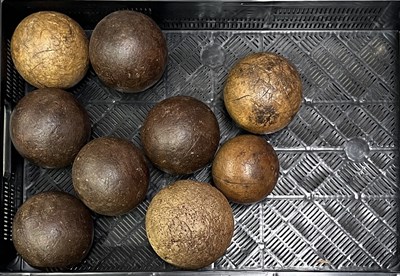 Lot 27 - A tray of Victorian and earlier wooden...