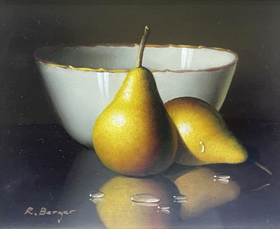 Lot 394 - Ronald Berger (Austrian, 1943), still life of...