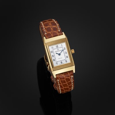 Lot 201 - Jaeger-LeCoultre, an 18ct gold Lady Reverso wrist watch