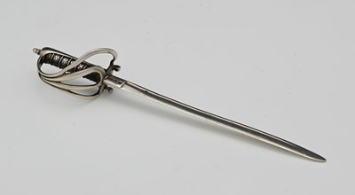 Lot 118 - A Victorian silver novelty letter opener, no...