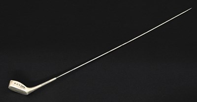 Lot 285 - An Edwardian silver-mounted novelty hat pin,...