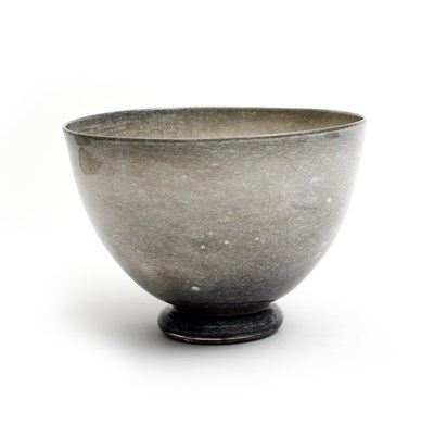 Lot 192 - A large Whifriars Glass Cloudy footed vase...