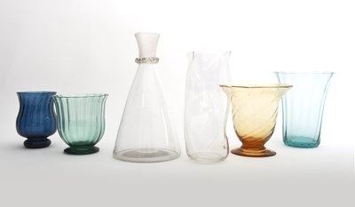 Lot 191 - A James Powell & Sons Whitefriars clear glass...