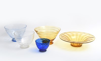 Lot 188 - A James Powell & Sons Whitefriars amber glass...