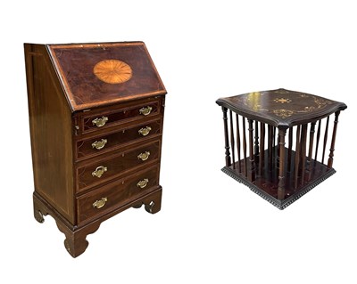 Lot 621 - A late 19th century revolving table or desk...