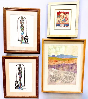 Lot 557 - Pamela Waite (British, Contemporary), stitched...