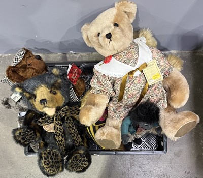 Lot 19 - Steiff, a jointed grey mohair teddy bear,...