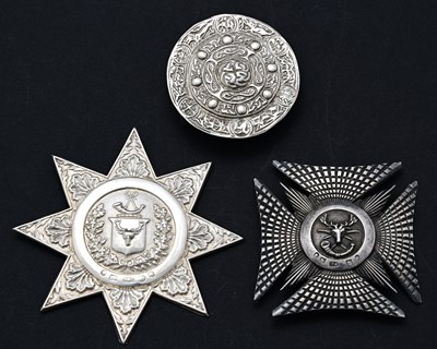 Lot 302 - Three hallmarked silver buckles, to include a...