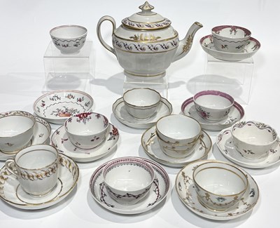Lot 100 - A collection of late 18th and c,1800 ceramics,...